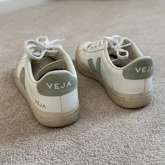 Veja Off-White and Sage Sneakers - Picture 3 of 4